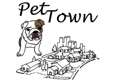 Pet Town logo.