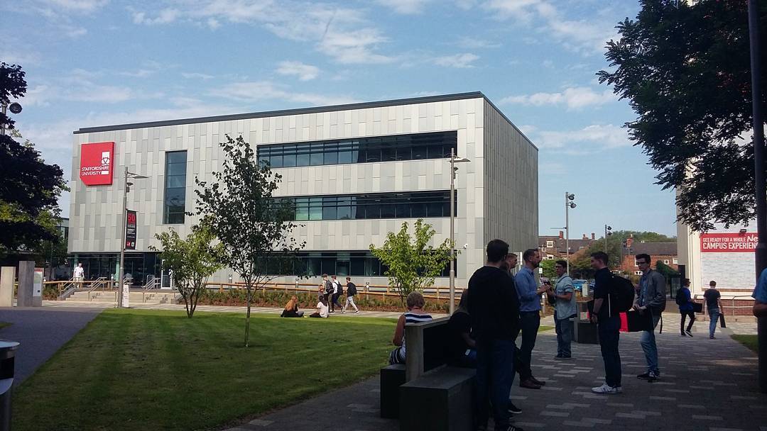 Photo of the Beacon building at Staffordshire University.